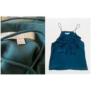 WAYF green tank blouse